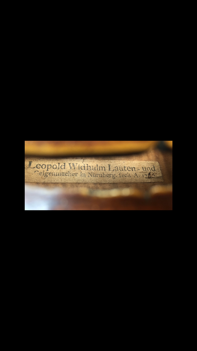 鑑定書付 Leopold Widhalm in Nurunberg Violin バイオリン